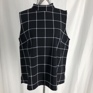 &. Layered Top Women’s Large L Plaid Sleeveless Stretch Jersey Work